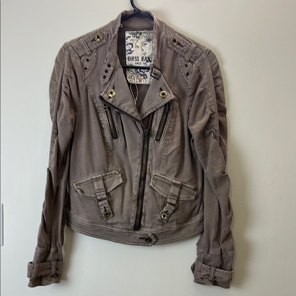 Guess Jeans Los Angeles Cotton Utility Jacket Size Large – Edgy Moto Style